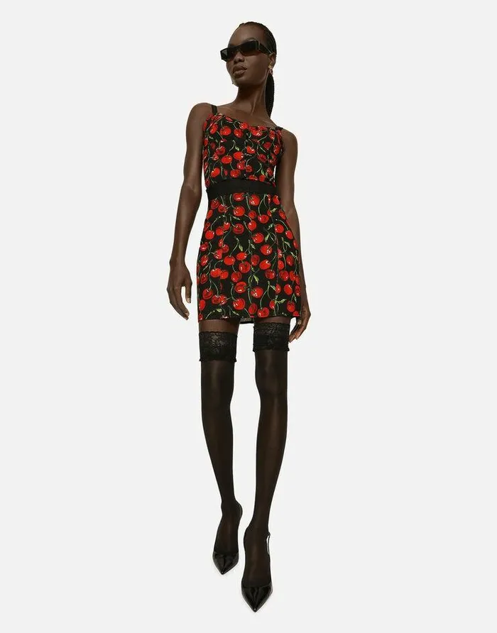 Dolce and Gabbana Skirts Women Short Marquisette Skirt With Branded Elastic Multicolor Dolce and Gabbana Skirts Women Short Marquisette Skirt With Branded Elastic Multicolor