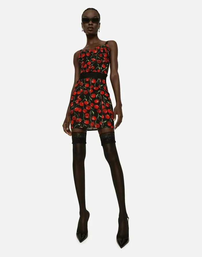 Dolce and Gabbana Skirts Women Short Marquisette Skirt With Branded Elastic Multicolor Dolce and Gabbana Skirts Women Short Marquisette Skirt With Branded Elastic Multicolor