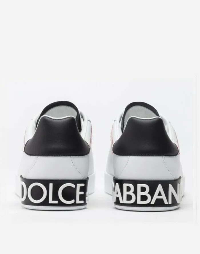Dolce and Gabbana Sneakers Men Calfskin Nappa Portofino Sneakers Whiteblack Dolce and Gabbana Sneakers Men Calfskin Nappa Portofino Sneakers Whiteblack