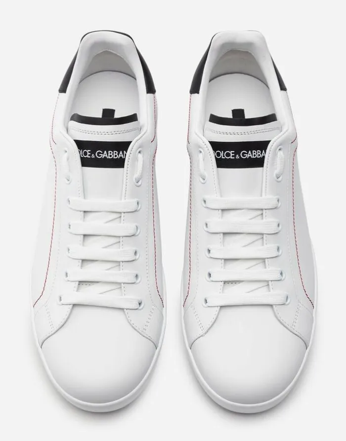 Dolce and Gabbana Sneakers Men Calfskin Nappa Portofino Sneakers Whiteblack Dolce and Gabbana Sneakers Men Calfskin Nappa Portofino Sneakers Whiteblack