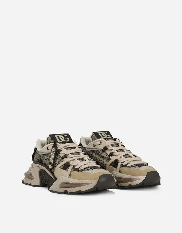 Dolce and Gabbana Sneakers Men Nylon Airmaster Sneakers Beige Dolce and Gabbana Sneakers Men Nylon Airmaster Sneakers Beige
