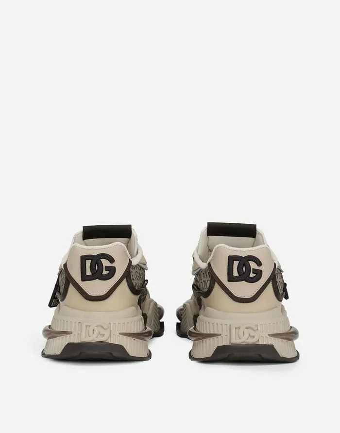 Dolce and Gabbana Sneakers Men Nylon Airmaster Sneakers Beige Dolce and Gabbana Sneakers Men Nylon Airmaster Sneakers Beige