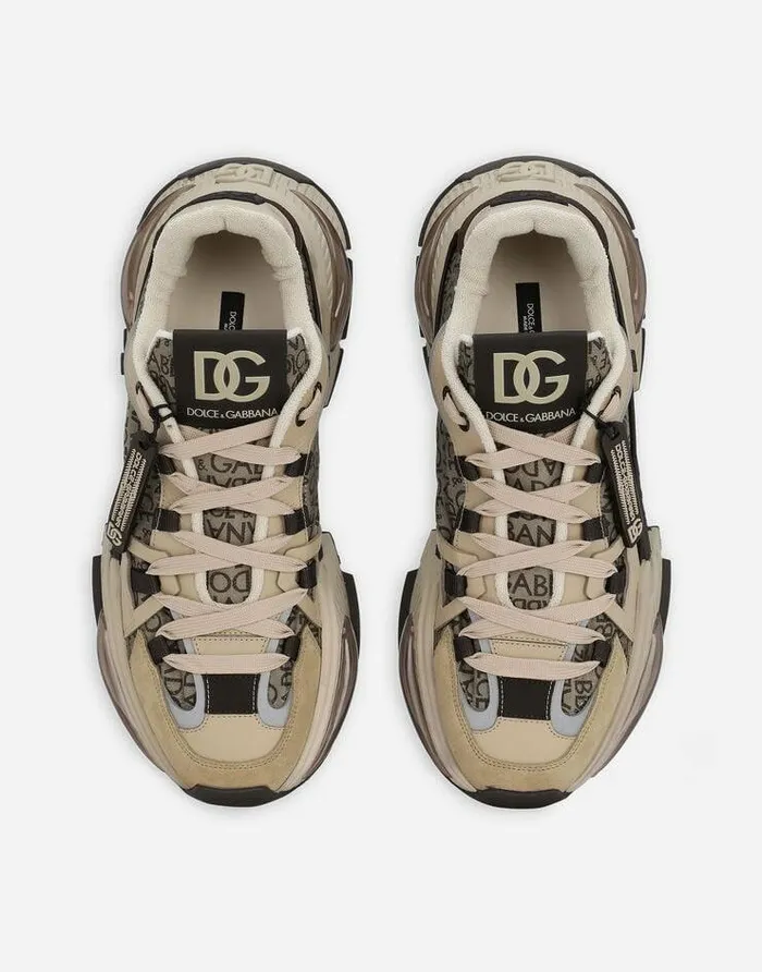 Dolce and Gabbana Sneakers Men Nylon Airmaster Sneakers Beige Dolce and Gabbana Sneakers Men Nylon Airmaster Sneakers Beige