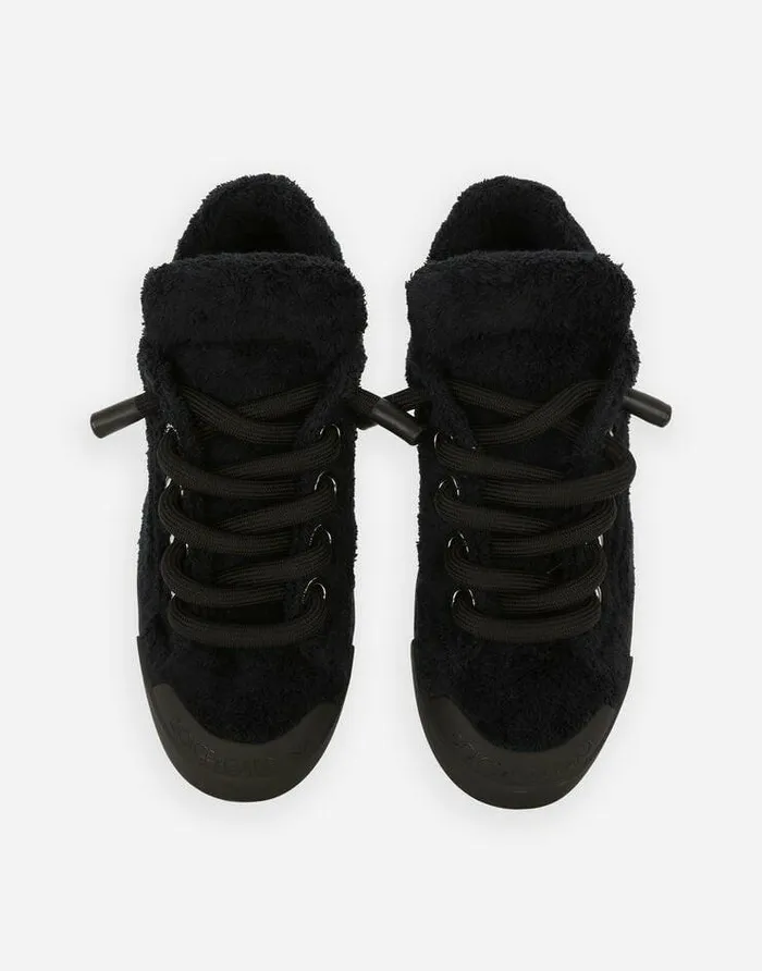 Dolce and Gabbana Sneakers Men Terrycloth Portofino Sneakers Black Dolce and Gabbana Sneakers Men Terrycloth Portofino Sneakers Black