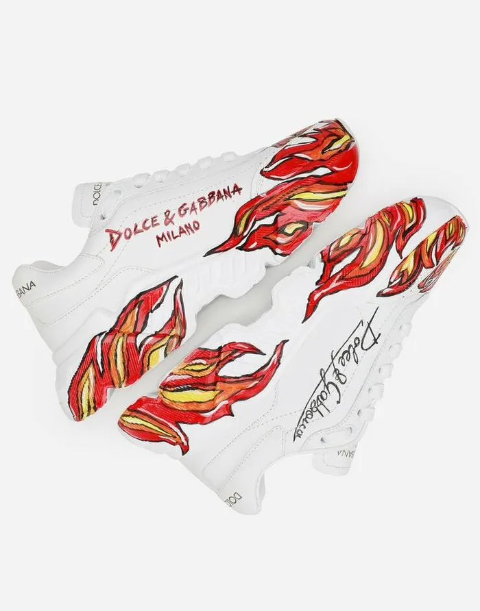 Dolce and Gabbana Sneakers Women Calfskin Nappa Daymaster Sneakers Multicolor Dolce and Gabbana Sneakers Women Calfskin Nappa Daymaster Sneakers Multicolor