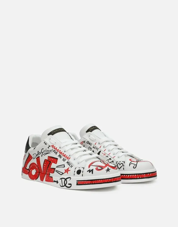 Dolce and Gabbana Sneakers Women Portofino Love DG Sneakers Multicolor Dolce and Gabbana Sneakers Women Portofino Love DG Sneakers Multicolor