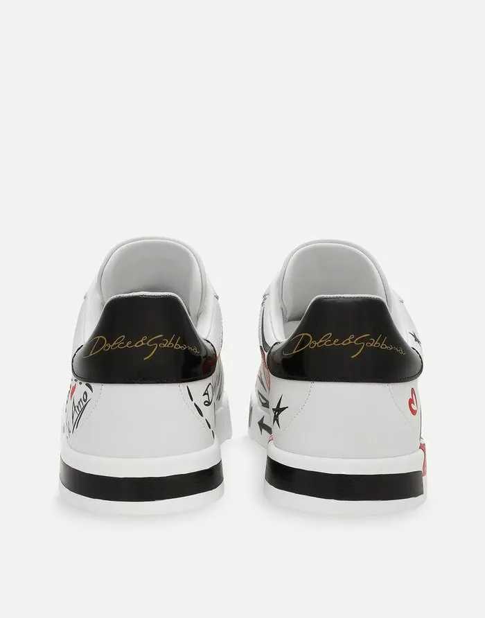 Dolce and Gabbana Sneakers Women Portofino Love DG Sneakers Multicolor Dolce and Gabbana Sneakers Women Portofino Love DG Sneakers Multicolor