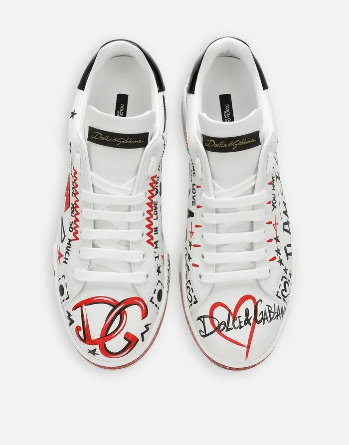 Dolce and Gabbana Sneakers Women Portofino Love DG Sneakers Multicolor Dolce and Gabbana Sneakers Women Portofino Love DG Sneakers Multicolor
