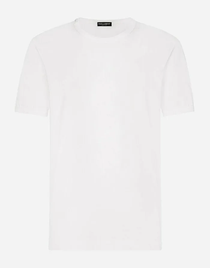 Dolce and Gabbana TShirts And Polos Men Tshirt In Cotton White