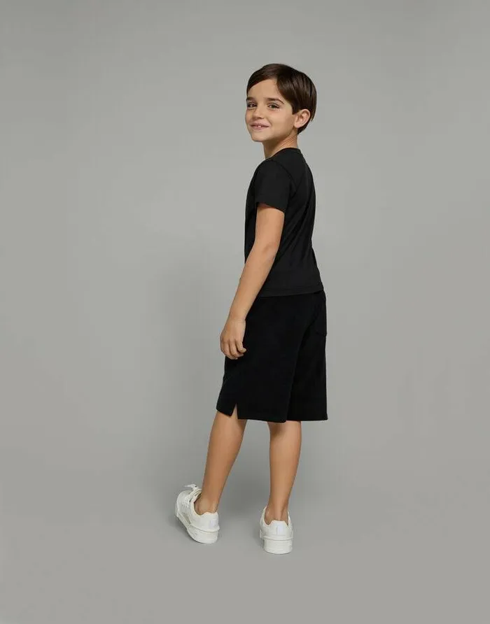 Dolce and Gabbana TShirts And Sweatshirts Children Jersey Tshirt With Logo Embroidery Black Dolce and Gabbana TShirts And Sweatshirts Children Jersey Tshirt With Logo Embroidery Black