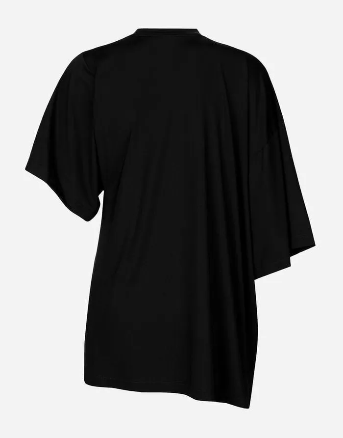 Dolce and Gabbana TShirts And Sweatshirts Women Asymmetrical Top With Cutout Black Dolce and Gabbana TShirts And Sweatshirts Women Asymmetrical Top With Cutout Black