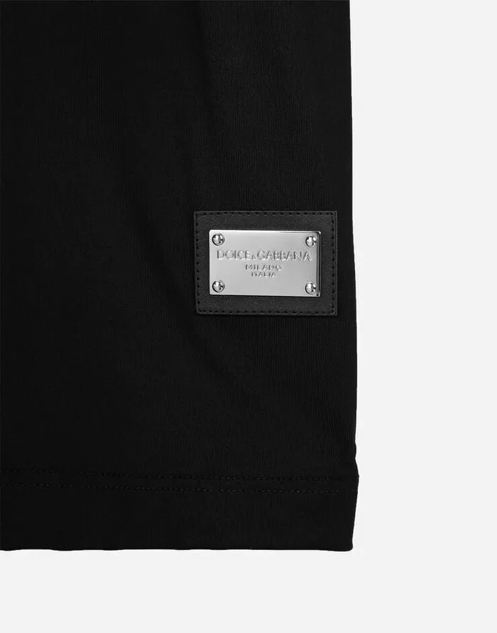 Dolce and Gabbana TShirts And Sweatshirts Women Asymmetrical Top With Cutout Black Dolce and Gabbana TShirts And Sweatshirts Women Asymmetrical Top With Cutout Black