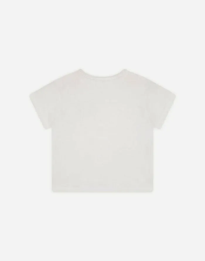Dolce and Gabbana Topwear Children Jersey Tshirt With Logo Tag White Dolce and Gabbana Topwear Children Jersey Tshirt With Logo Tag White