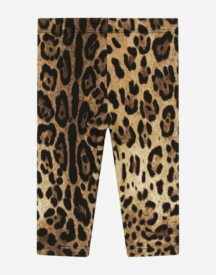 Dolce and Gabbana Trousers And Shorts Children Leopardprint Interlock Leggings Animal Print Dolce and Gabbana Trousers And Shorts Children Leopardprint Interlock Leggings Animal Print