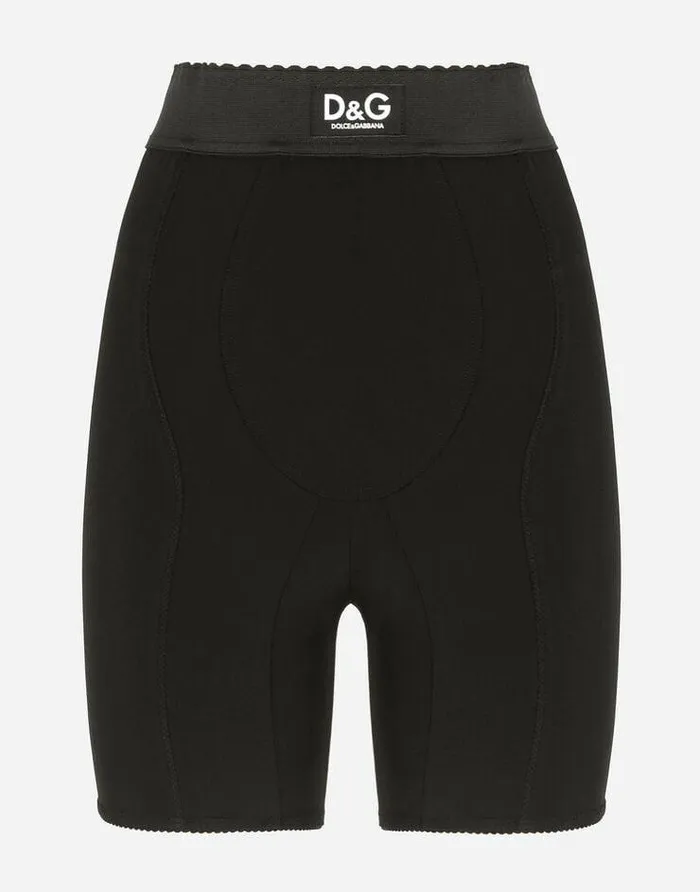 Dolce and Gabbana Trousers And Shorts Women Jersey Cycling Shorts Black