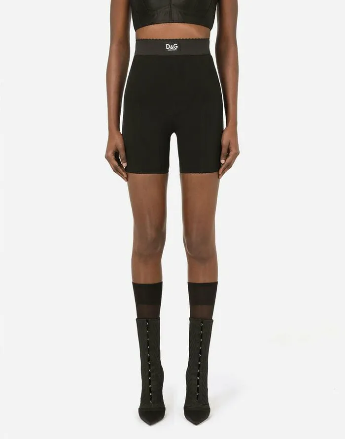 Dolce and Gabbana Trousers And Shorts Women Jersey Cycling Shorts Black Dolce and Gabbana Trousers And Shorts Women Jersey Cycling Shorts Black