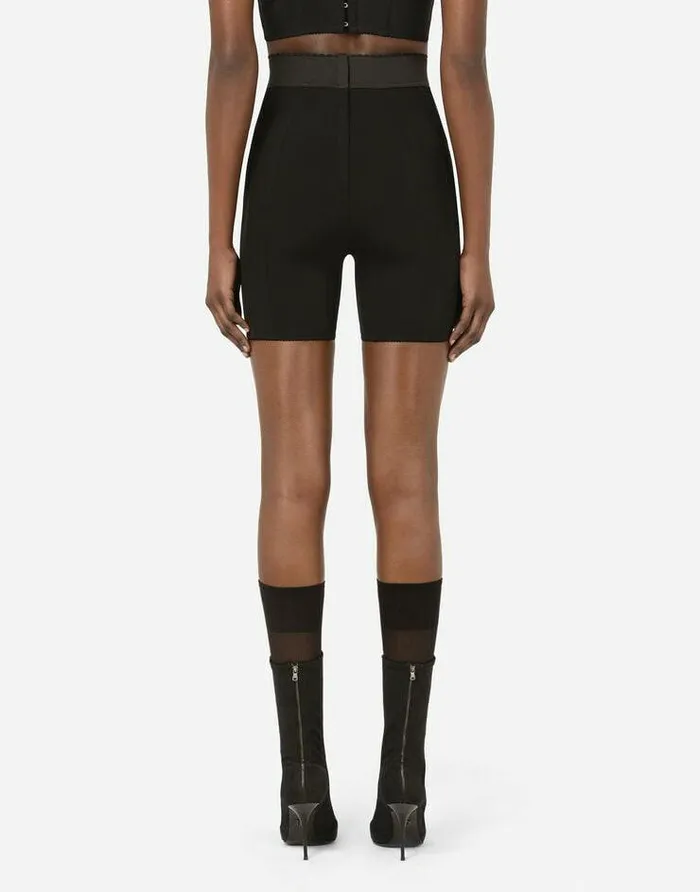 Dolce and Gabbana Trousers And Shorts Women Jersey Cycling Shorts Black Dolce and Gabbana Trousers And Shorts Women Jersey Cycling Shorts Black
