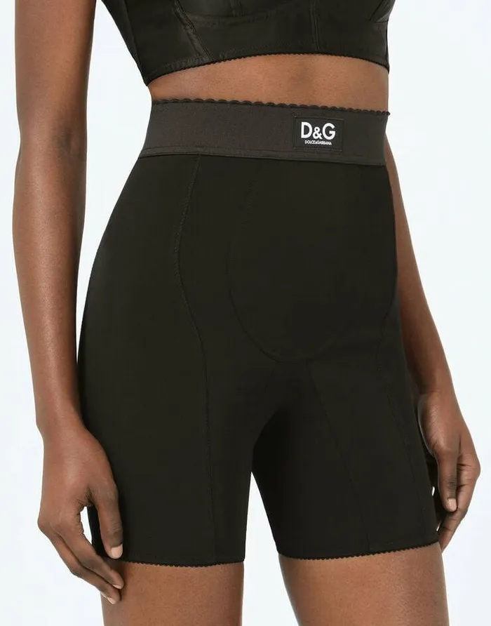 Dolce and Gabbana Trousers And Shorts Women Jersey Cycling Shorts Black Dolce and Gabbana Trousers And Shorts Women Jersey Cycling Shorts Black