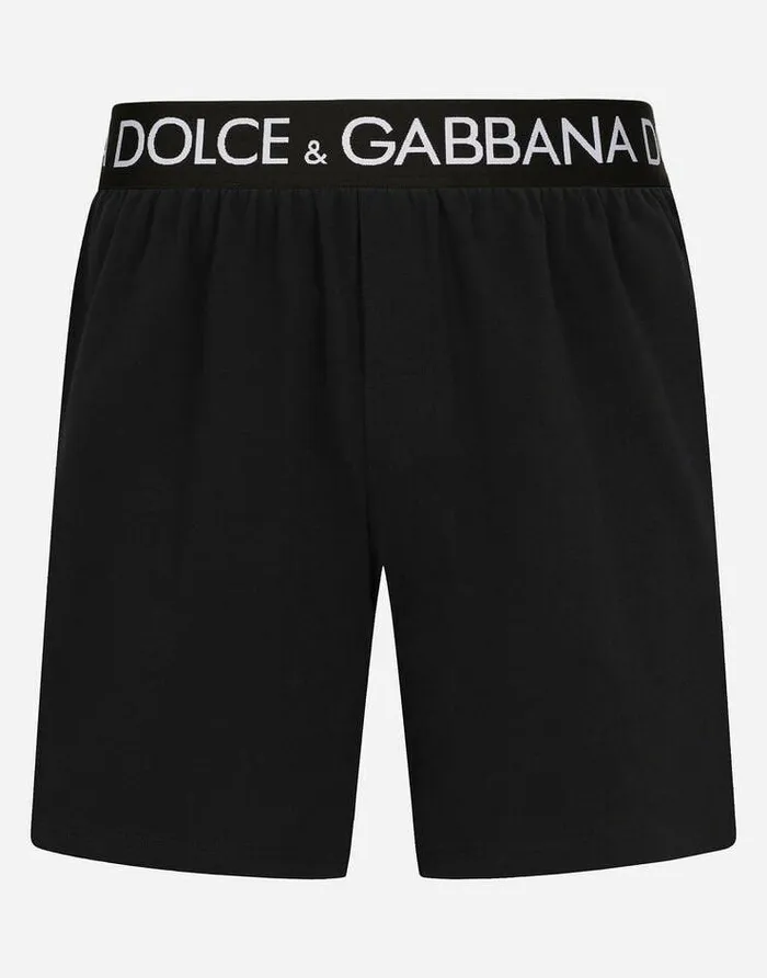 Dolce and Gabbana Underwear And Loungewear Men Twoway Stretch Cotton Boxer Shorts Black Dolce and Gabbana Underwear And Loungewear Men Twoway Stretch Cotton Boxer Shorts Black