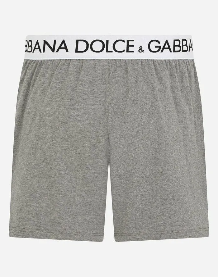 Dolce and Gabbana Underwear And Loungewear Men Twoway Stretch Cotton Boxer Shorts Grey Dolce and Gabbana Underwear And Loungewear Men Twoway Stretch Cotton Boxer Shorts Grey