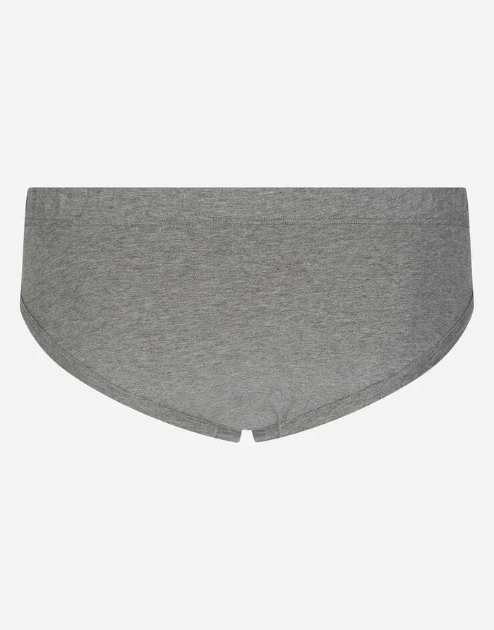 Dolce and Gabbana Underwear And Loungewear Men Twowaystretch Cotton Midrise Briefs With Logo Tag Grey Dolce and Gabbana Underwear And Loungewear Men Twowaystretch Cotton Midrise Briefs With Logo Tag Grey