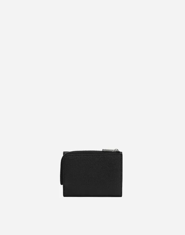 Dolce and Gabbana Wallets And Small Leather Goods Men Calfskin Frenchflap Wallet With Logo Tag Black Dolce and Gabbana Wallets And Small Leather Goods Men Calfskin Frenchflap Wallet With Logo Tag Black