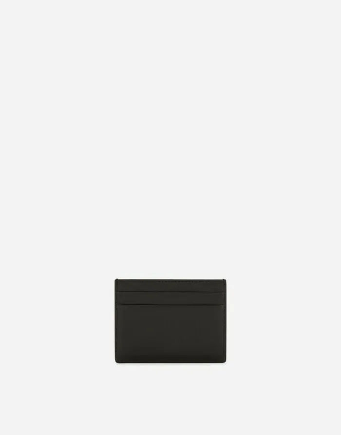 Dolce and Gabbana Wallets And Small Leather Goods Women Calfskin Card Holder With DG Logo Black Dolce and Gabbana Wallets And Small Leather Goods Women Calfskin Card Holder With DG Logo Black