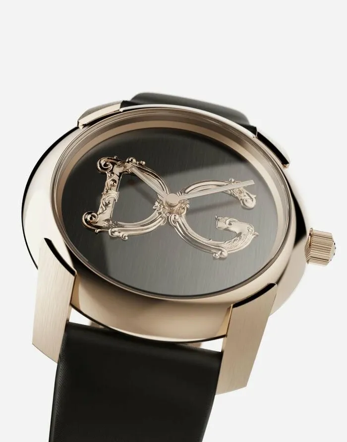 Dolce and Gabbana WatchesandStraps Women DG7 Barocco Watch With Black Satin Strap Black Dolce and Gabbana WatchesandStraps Women DG7 Barocco Watch With Black Satin Strap Black
