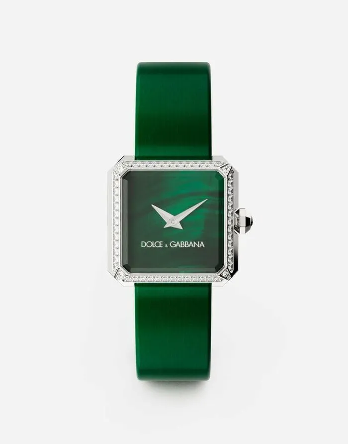 Dolce and Gabbana WatchesandStraps Women Sofia Steel Watch With Colorless Diamonds Dark Green Dolce and Gabbana WatchesandStraps Women Sofia Steel Watch With Colorless Diamonds Dark Green