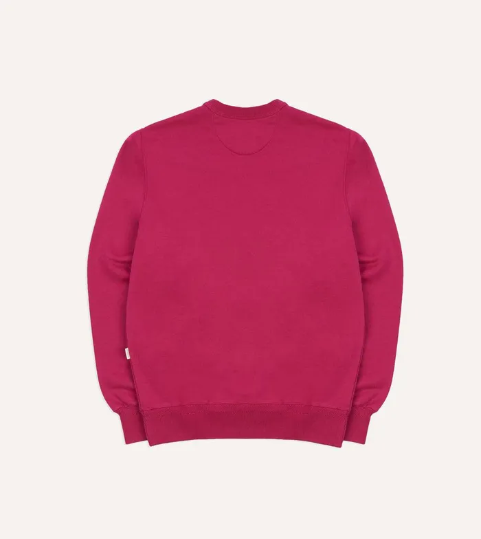 Drake039s ALD Drake039s Fuchsia Embossed Crewneck Sweatshirt 8211 Clothing