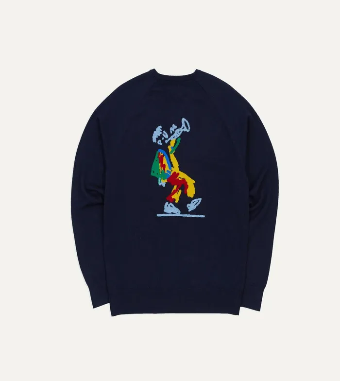 Drake039s ALD Drake039s Intarsia Knit Sweater 8211 Clothing