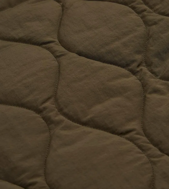 Drake039s Olive Quilted Nylon Zip Vest 8211 Clothing