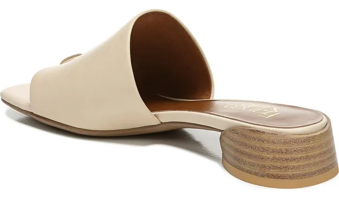 Dress Mules Women Franco Sarto Franco Loran Sandal Beige Leather