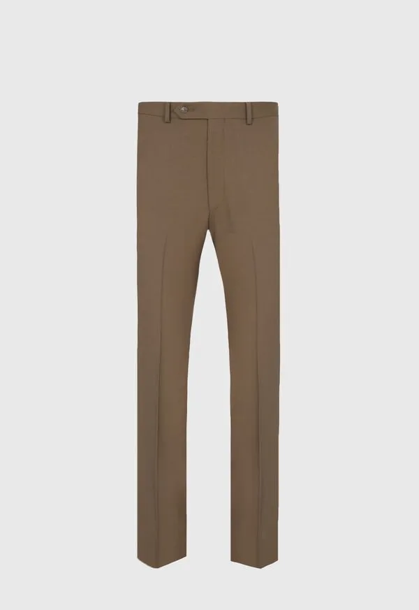 Dress Pants Wool Twill James Dress Trouser Dark Green Paulstuart Mens