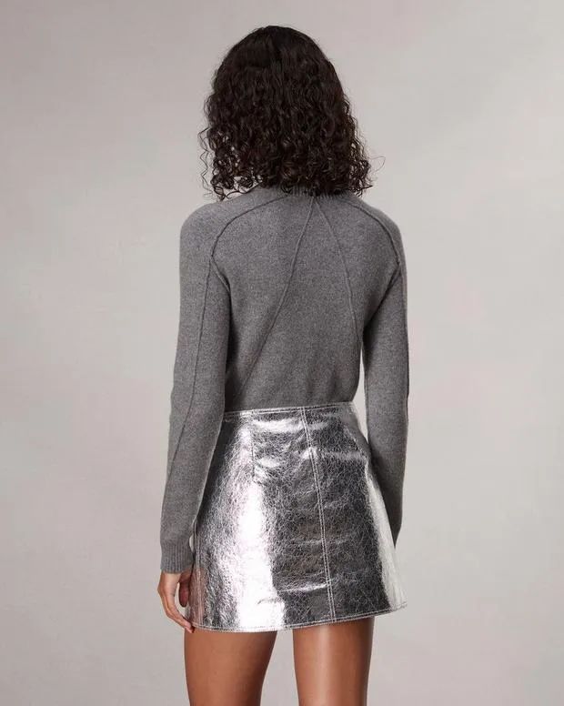 Dresses and Skirts Women Rag and Bone Kyla Faux Leather Skirt Silver