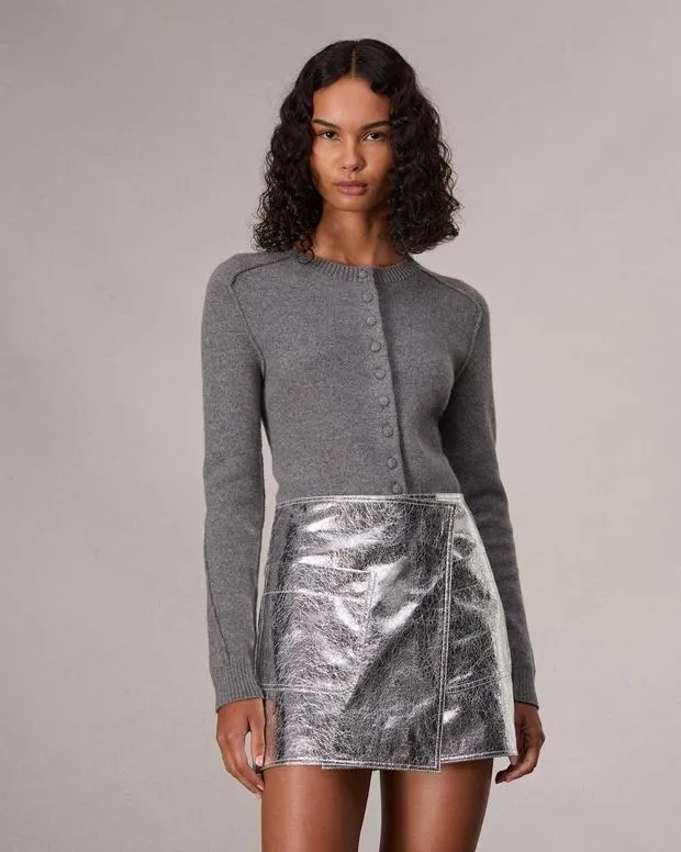 Dresses and Skirts Women Rag and Bone Kyla Faux Leather Skirt Silver