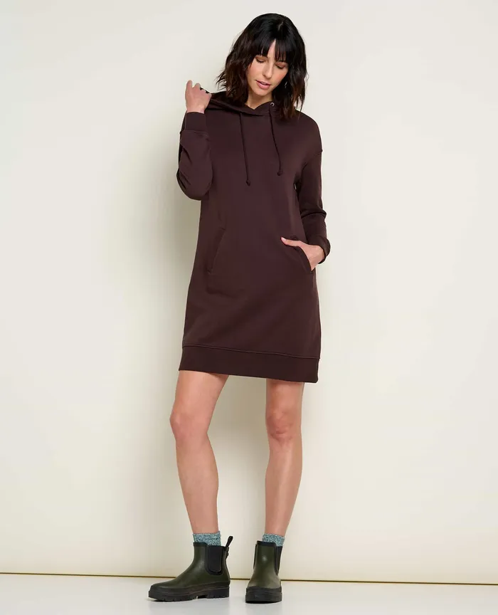Dresses ToadandCo Women8217s Hemp Daybreaker Hooded Dress Carob