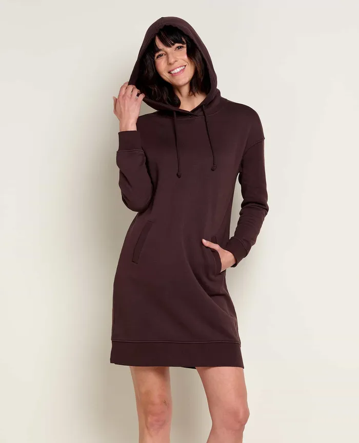 Dresses ToadandCo Women8217s Hemp Daybreaker Hooded Dress Carob