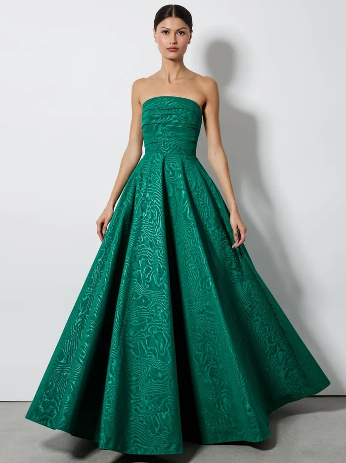 Dresses Women Alice Olivia Bridgette Maxi Gown Forest Green