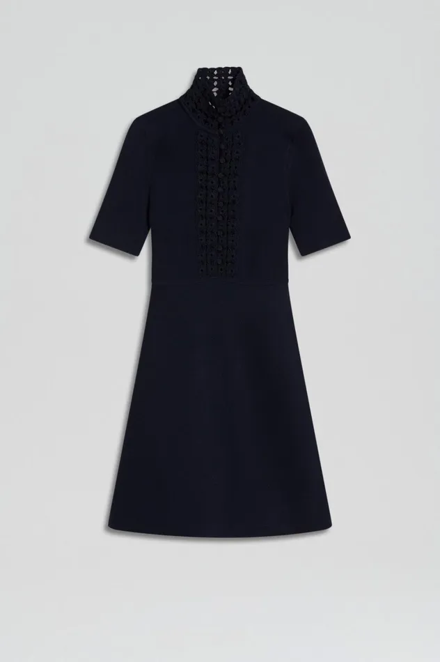 Dresses Women Scanlan Theodore CREPE KNIT DAISY MINI DRESS Navy Dresses Women Scanlan Theodore CREPE KNIT DAISY MINI DRESS Navy