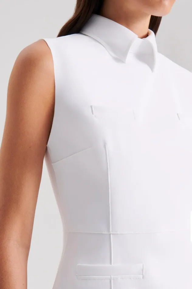 Dresses Women Scanlan Theodore SCUBA PENCIL DRESS White Dresses Women Scanlan Theodore SCUBA PENCIL DRESS White