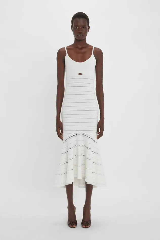 Dresses Women Victoria Beckham CutOut Detail Cami Dress In White
