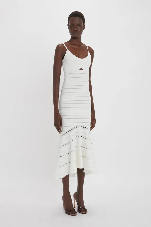 Dresses Women Victoria Beckham CutOut Detail Cami Dress In White