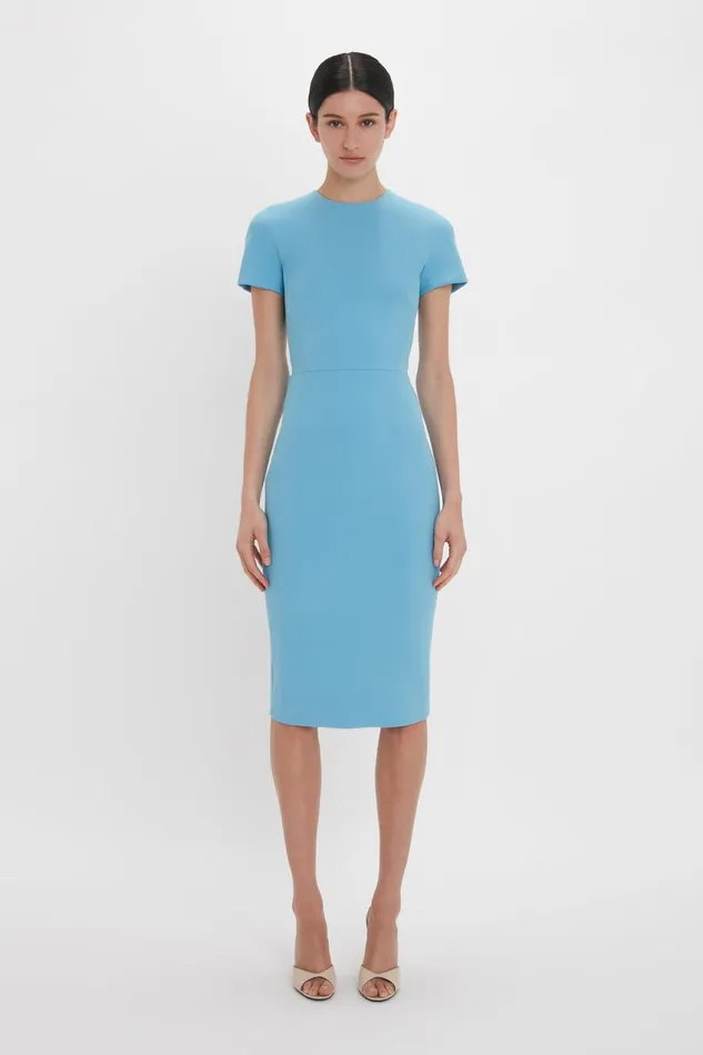 Dresses Women Victoria Beckham Exclusive Fitted TShirt Dress In Periwinkle Blue Dresses Women Victoria Beckham Exclusive Fitted TShirt Dress In Periwinkle Blue