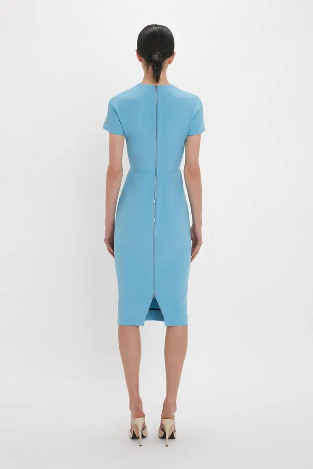 Dresses Women Victoria Beckham Exclusive Fitted TShirt Dress In Periwinkle Blue Dresses Women Victoria Beckham Exclusive Fitted TShirt Dress In Periwinkle Blue