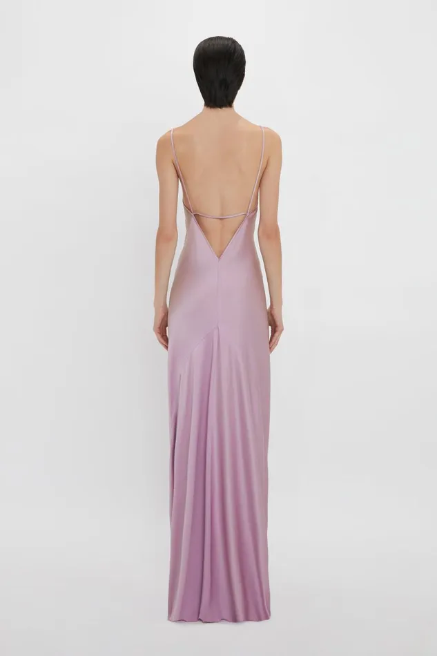 Dresses Women Victoria Beckham Low Back Cami FloorLength Dress In Rosa