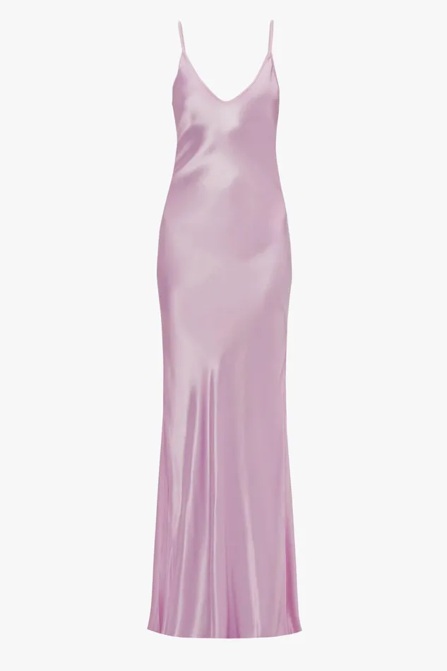Dresses Women Victoria Beckham Low Back Cami FloorLength Dress In Rosa