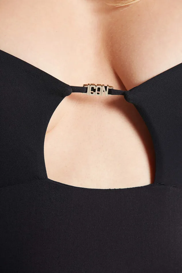 Dsquared2 Beachwear Icon Clubbing One Piece Black 8211 Women