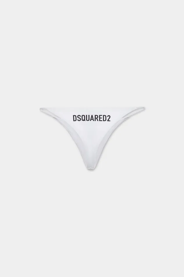 Dsquared2 Beachwear Rear Logo Swim Brief Beige 8211 Women