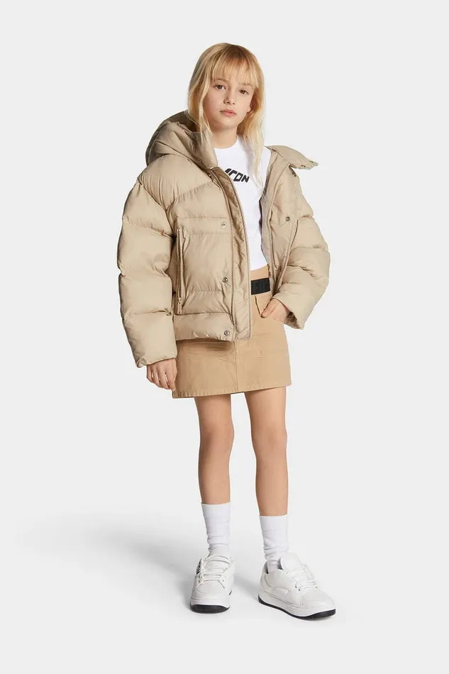 Dsquared2 Icon D2 Icon New Generation Junior Jacket Almond Buff 8211 Kids